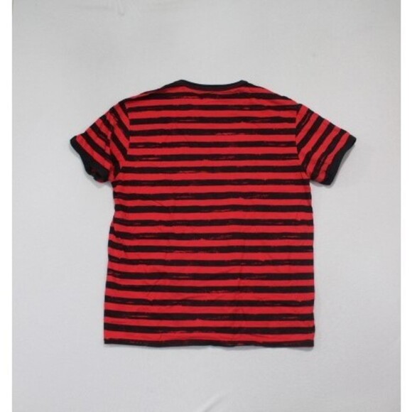 Converse All Stars Men Tee Shirt Red Black Striped Size Large - Picture 4 of 8